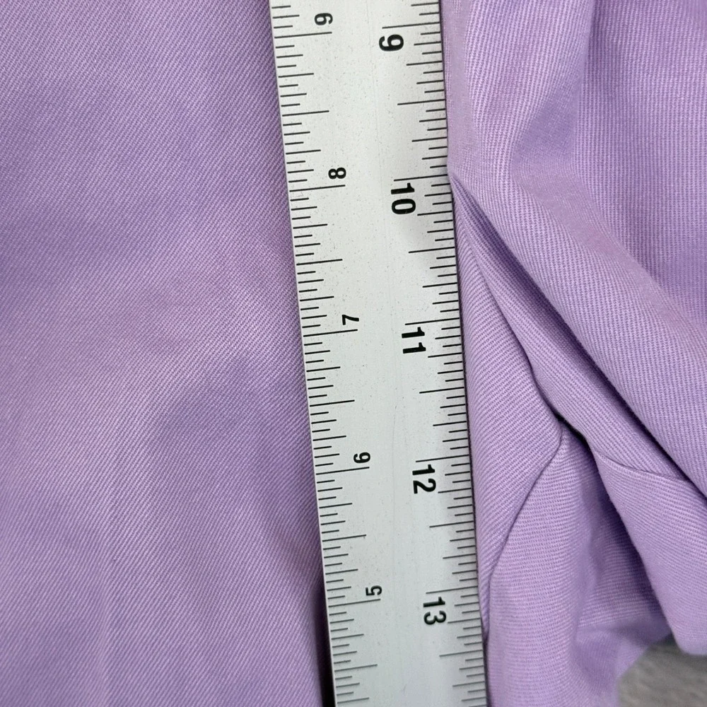 Brooks Brothers Chino Shorts Mens 40 Purple Lavender Cotton‎ Twill Flat Front